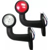 2X LEDSide Marker Lights Elbow Rubber Outline Rear Trailer Truck