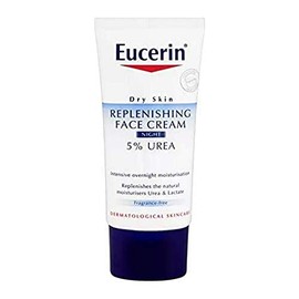Eucerin Dry Skin Replenishing Face Cream Night 5% Urea with Lactate (Pack of 3)