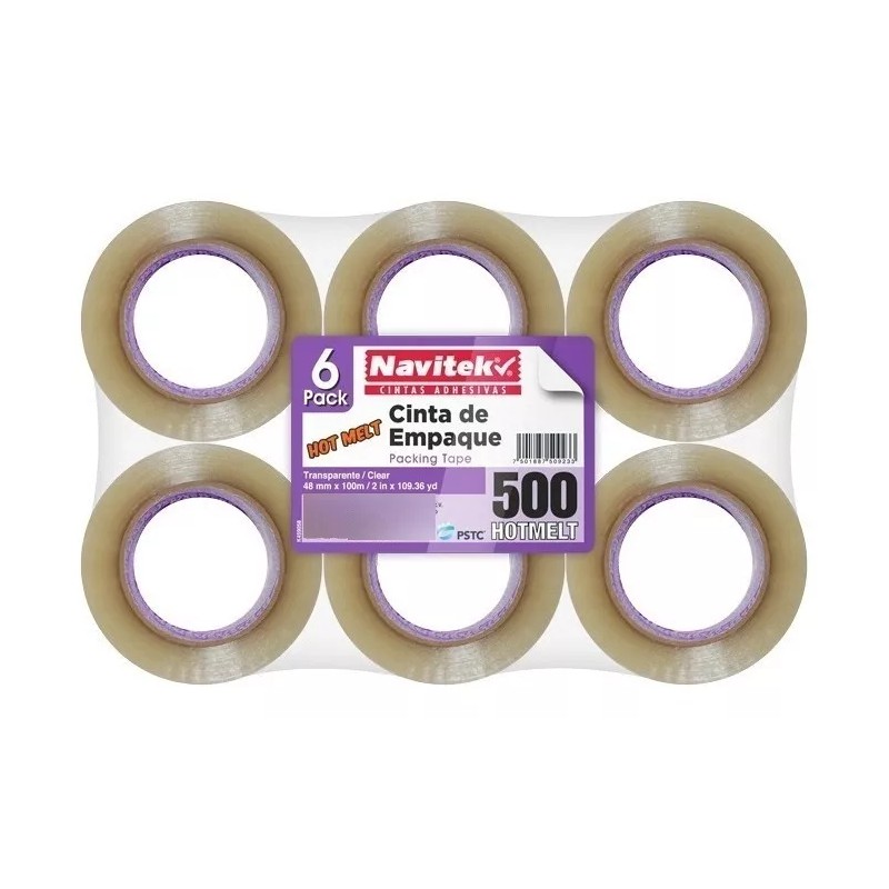 Navitek Cinta Empaque Transparente Navitek Hotmelt 48 Mm X 150