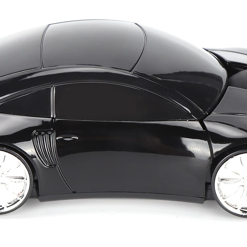 ASHATA Wireless 2.4G Mouse, Cute Car Mouse with USB Receiver,