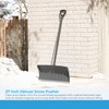 Suncast 27” Steel Core Snow Pusher with Curved Blade and