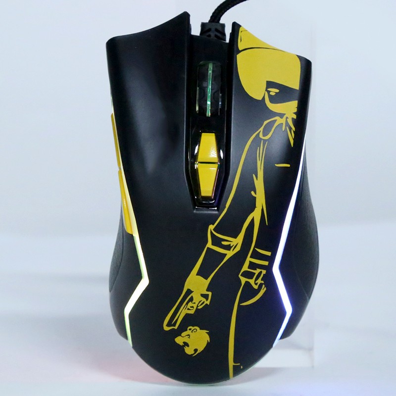 Gaming Mouse M762 RGB USB Wired 6 Adjustable DPI Ergonomic