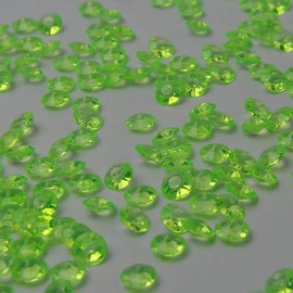 ZKC 4.5mm 10000PCS Green Crystal Acrylic Diamond Vase Fillers Beads for Wedding Centerpiece Table Scatter Shower Party Vase Beads Decorations