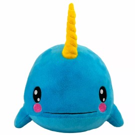 Bleacher Creatures Kuricha 6" Narwhal Sitting Plush - Soft Chibi Inspired Toy