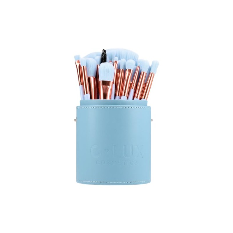 Set de 24 brochas de maquillaje con estuche