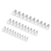 APQ Press On Nails Set 48 Pieces Almond Shape Silver
