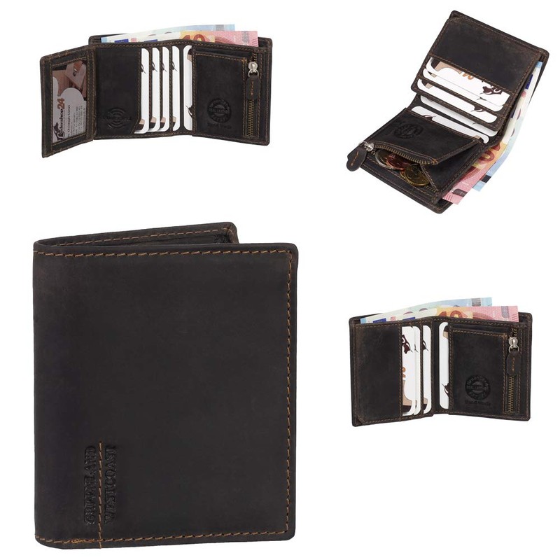 Small Luxury Leather Mini Wallet with RFID Protection - Space