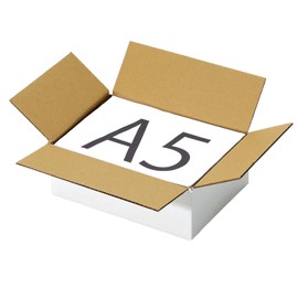 Earth Cardboard ID0603 Cardboard, 60 Size, A5, Set of 10, White, 3 Sides Total 18.5 inches (47 cm), Cardboard, 60, Small Shipping,