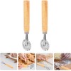 2 pcs Pastry Wheel Cutter, Pasta Cutter Wheel with Long