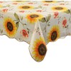 Sunflower Indoor Outdoor Vinyl Tablecloth Oblong(Rectangle)-54" x 72"
