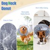 Inflatable Dog Cone Collar, Adjustable Size Soft PVC 2-in-1 Dog