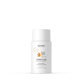 Laboratorios Babé Super Fluid Depigment + Photo Protector SPF 50, Sun Cream for the Face, Anti-Stain Face Cream, Waterproof, for All Skin Types, Against Sun Damage and Light Ageing