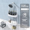 EMT ETRENDS Plastic Shower Caddy Over Shower Head/Door,Hanging Shower Caddy,