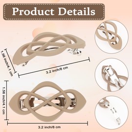 Amariver 8Pcs Hair Barrettes for Women Hair Clips French Barrette Clip for Girls Vintage HairClips Stylish Hair Accessories for Women Girls