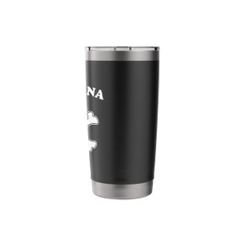 Lillian Pirate Flag and Hair Bow Design Stainless Steel Insulated Tumbler