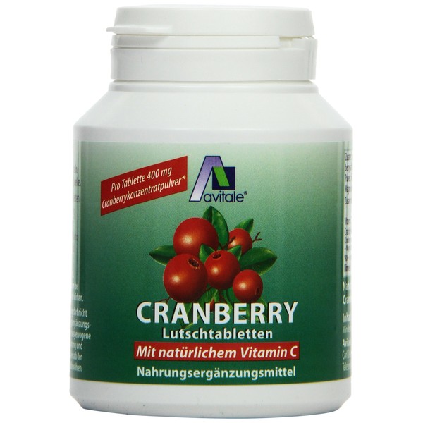 Avitale Cranberry Lutschtabletten, 60 Stück, 1er Pack (1 x 72 g)