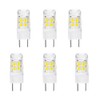 6-Pack GY8.6 G8 LED Bulb 3W, 120V 30W Halogen Replacement