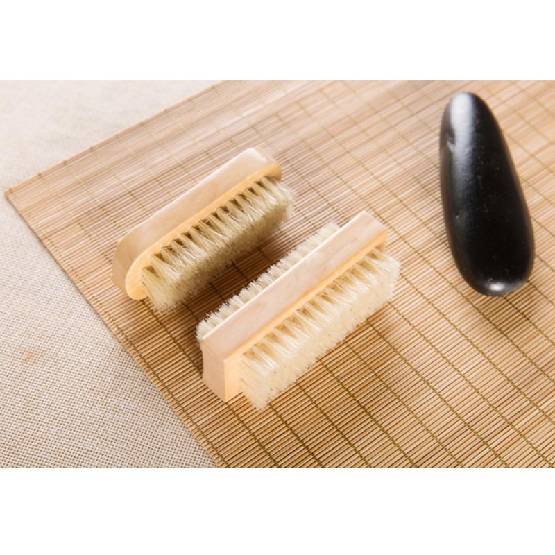 Healvian 5pcs Pig Mane Cleaning Brush Nail Brush for Hand