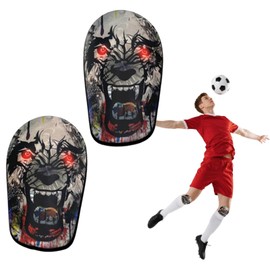 Pack of 2 Mini Shin Pads, 10 x 6 cm, Football Men's Mini