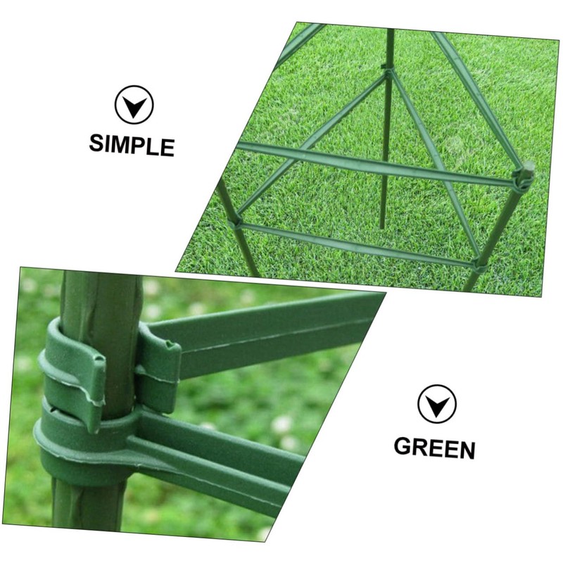Kisangel 12pcs Expandable Plant Stake Connection Rods for Climbing Support