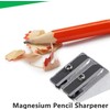 4 Pieces Magnesium Pencil Sharpener Survival Magnesium Pencil Sharpener Double