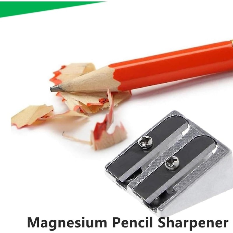 4 Pieces Magnesium Pencil Sharpener Survival Magnesium Pencil Sharpener Double
