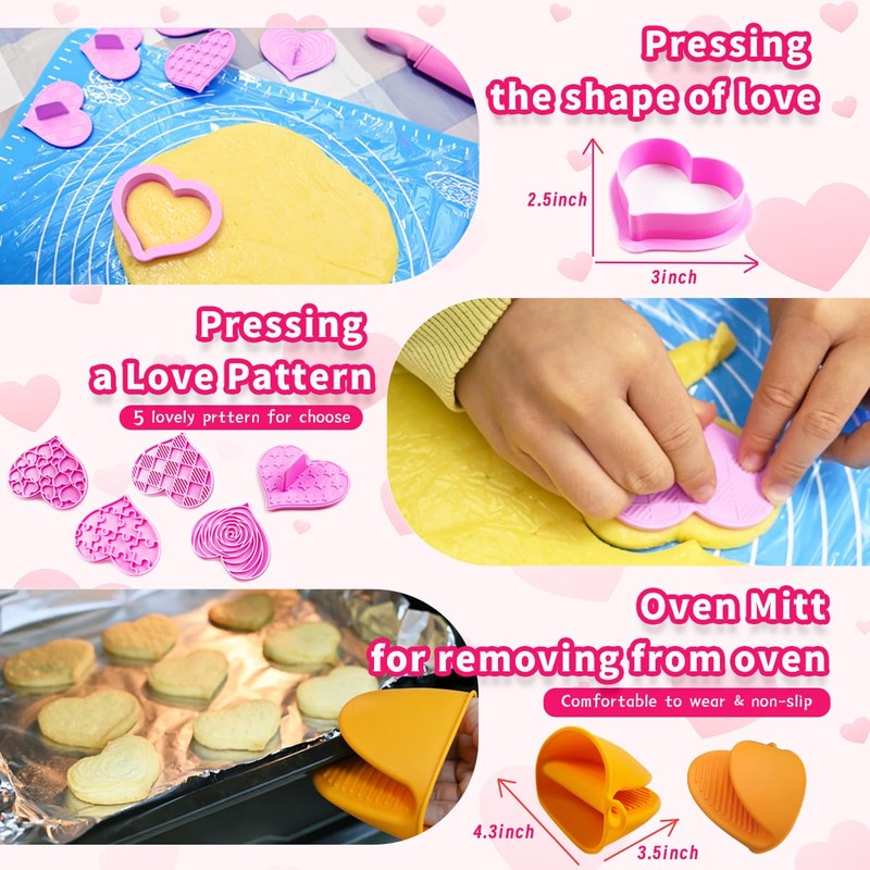 kkmon Kids Cooking and Baking Set for Girls - 20