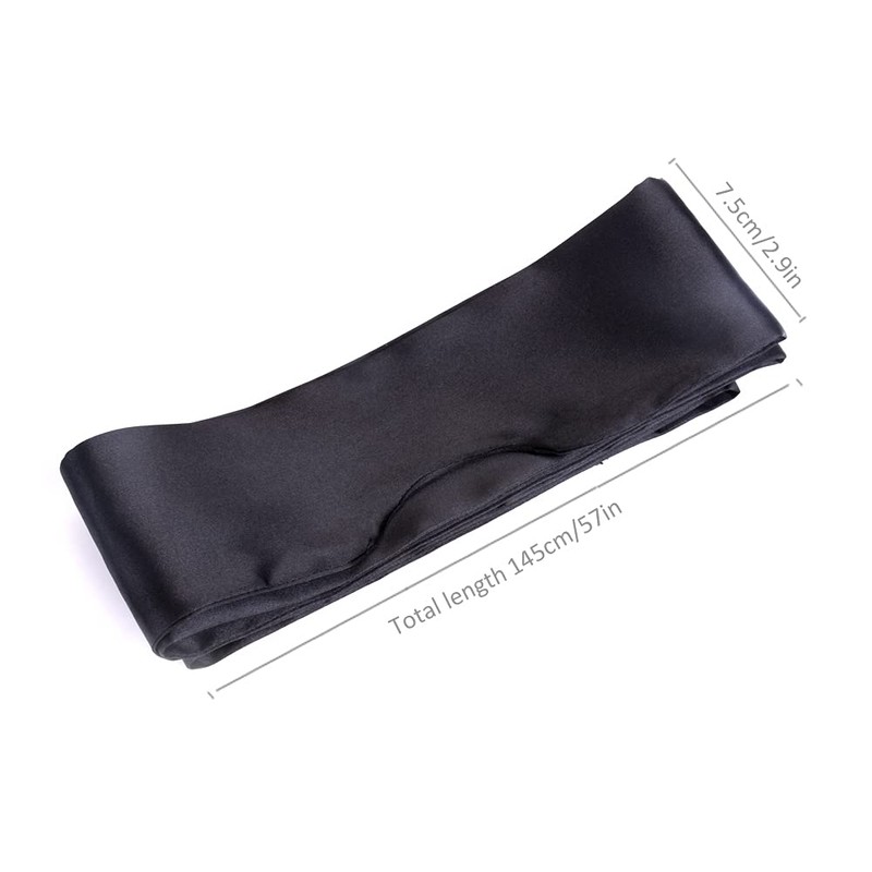 JISEN Silky Satin Eye Mask Cover Band Sleeping Blindfold with