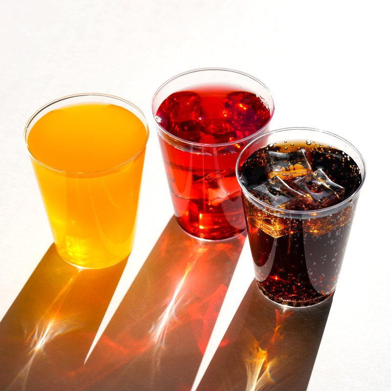 STACKABLES 8oz Clear Hard Plastic Cups - Pack of 50