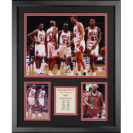 Legends Never Die Chicago Bulls Dynasty Framed Photo Collage, 16" x 20"