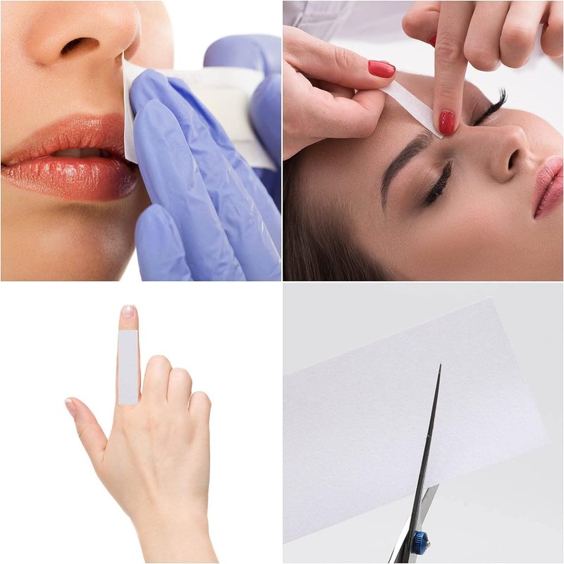SilkyWax Brazilian Wax Paper Wax Hair Removal Strips Strips Paper