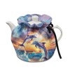 Poceacles Sea Dolphin Tea Cozy Teapot Cover Thermal Insulation Tea