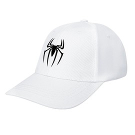 Ideeze Spider Pattern White Vintage Baseball Cap Men Women Adjustable Sports Dad Hat
