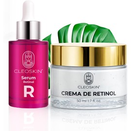 Kit Belleza Nocturna Crema Retinol, Serum Retinol Antiedad Antiarrugas