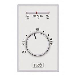 PRO1 T501ML4 T500 Platform: Mechanical Line Voltage 4 Wire Thermostat, Non-programmable, Heat Only.