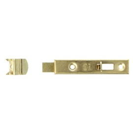 Amig - Set of 2 Steel | Bolt Bolt Mod. 368 | Door Lock in Painted Brass Plated | Gate Lock Door Slider | Dimensions: 60 x 15 | Screw-On Lock