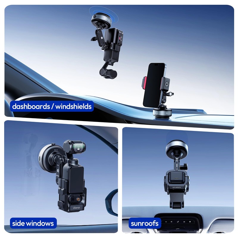 ULANZI SK-23 Suction Cup Mount Electric Car Mount