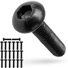 20pcs M6 x 25mm Diameter 12mm Hex Socket Head Black