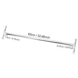 sumrica Magic Magician's Aluminum Dancing Cane Stick Magic Tricks in Air Wand Gimmick Floating Balanced Cane Levitation Magic Trick Magia Wand Magic Tricks Street Illusions(L 83cm, R 1.5cm) (Silver)