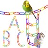 SunGrow Rainbow C-Clips Plastic Chain Links, Bird Swing & Climbing