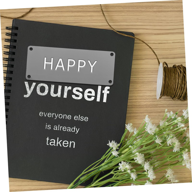 Operitacx DIY Engraving Blanks Metal Sign 10/Pack Blank Name Plate