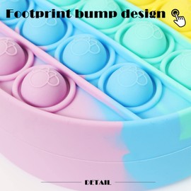 ZHIHUI 2-in-1 Push Pop It Bag, Poppet Fidget Toy Shoulder Bag, Fidget Bag, Purse, Push Bubble Popit Handbags, Poppet Fidget Bag, Anti-Stress Sensory Squishy Toys Gift for Girls Boys Children