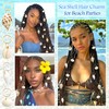 NAISKA 40PCS Shell Hair Jewelry for Braids Conch Boho Loc