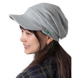 Nakota Sweats Newsboy Cap, Spring and Summer, Hat, A Hat That Can Be Worn Loosely In A Large Size That Creates A Proud, Attractive SilhouetteWith UV Protection and Small Face Effect, Men, Women, Large, Deep, grey (grey marl),
