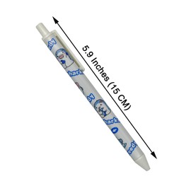 Maydahui Cute Shark Retractable Ballpoint Pen, Set of 12, 0.5mm, Black Ink, Stylish, Gel, Animals, Fish, Stationery, Writing, Gift, Gift, Gift, Birthday, Kids, Students, Office