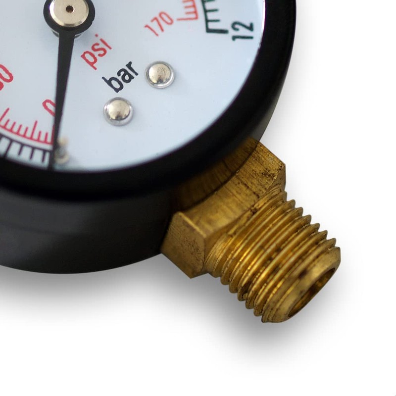 50mm Pressure Gauge i.e. for Pressure Vessel radial 1/4" 0-12bar
