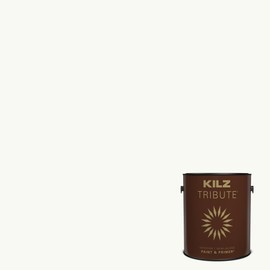 KILZ TRIBUTE Paint & Primer, Interior, Semi-Gloss, Ultra Bright White, 1 Gallon