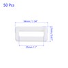 M METERXITY 50 Pack Rectangle Buckle - Plastic Ring Buckles