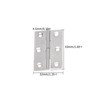 Unxuey Furniture Door Hinges, 16Pcs 1.7inch Folding Butt Hinges, Stainless