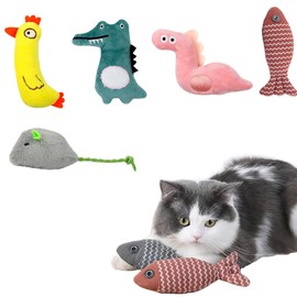 EFYUE 5Pcs Catnip Toys for Cats Catnip Toys Cat Toys Cat Toys for Indoor Cats Interactive Cat Toy Cat Chew Toy Cat Pillow Toys Plush Toys Bluey Plush Toys Plush Toy